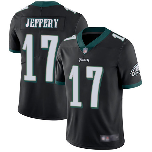 Men Philadelphia Eagles #17 Alshon Jeffery Black Alternate Vapor Untouchable NFL Jersey Limited Player Football